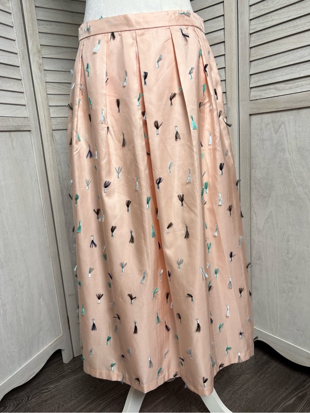 Esplanade Skirt ANTHROPOLOGIE midi skirt in pastel sz12 by Eva Franco